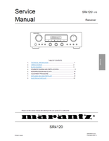 Marantz SR4120 (22 pages) Audio/Video Receiver Service Manuals Marantz SR4120 (22 pages) Audio/Video Receiver Service Manuals