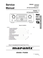 Marantz SR4500 PS4500 90M07BW855010 (84 pages) Audio/Video Receiver Service Manuals Marantz SR4500 PS4500 90M07BW855010 (84 pages) Audio/Video Receiver Service Manuals