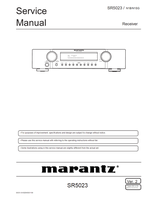 Marantz S0331-0V02DM DG1109 SR5023 (53 pages) Audio/Video Receiver Service Manuals Marantz S0331-0V02DM DG1109 SR5023 (53 pages) Audio/Video Receiver Service Manuals