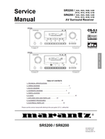Marantz SR5200 SR6200 22800 (53 pages) Audio/Video Receiver Service Manuals Marantz SR5200 SR6200 22800 (53 pages) Audio/Video Receiver Service Manuals