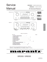 Marantz SR5300 SR6300 11AW855010 (81 pages) Audio/Video Receiver Service Manual