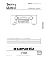 Marantz S0159-1V02DM DG1010 SR6005 (189 pages) Audio/Video Receiver Service Manuals Marantz S0159-1V02DM DG1010 SR6005 (189 pages) Audio/Video Receiver Service Manuals