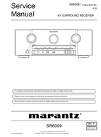 Marantz S1312V04DM DG1607 SR6009 (214 pages) Audio/Video Receiver Service Manuals Marantz S1312V04DM DG1607 SR6009 (214 pages) Audio/Video Receiver Service Manuals