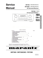 Marantz SR7300 SR7300OSE PS7300 SR7300F 03AJ855010 (64 pages) Amplifier Service Manual