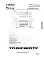Marantz SR7000 SR8000 22280 (60 pages) Audio/Video Receiver Service Manuals Marantz SR7000 SR8000 22280 (60 pages) Audio/Video Receiver Service Manuals