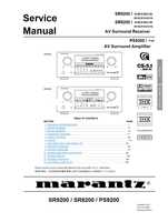 Marantz SR9200 SR8200 PS9200 22880 (145 pages) Audio/Video Receiver Service Manuals Marantz SR9200 SR8200 PS9200 22880 (145 pages) Audio/Video Receiver Service Manuals