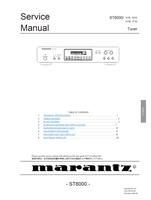 Marantz ST6000 22160 (21 pages) Audio/Video Receiver Service Manuals Marantz ST6000 22160 (21 pages) Audio/Video Receiver Service Manuals