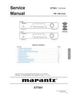 Marantz ST7001 90M46BW855020 (40 pages) Audio/Video Receiver Service Manuals Marantz ST7001 90M46BW855020 (40 pages) Audio/Video Receiver Service Manuals