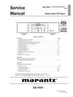 Marantz SA-15S1 90M24AK855010 (76 pages) Amplifier Service Manuals Marantz SA-15S1 90M24AK855010 (76 pages) Amplifier Service Manuals