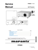 Marantz VP8600 90M20AV855010 (22 pages) Audio/Video Receiver Service Manuals Marantz VP8600 90M20AV855010 (22 pages) Audio/Video Receiver Service Manuals