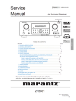 Marantz ZR6001 90M15CW855010 (145 pages) Audio/Video Receiver Service Manuals Marantz ZR6001 90M15CW855010 (145 pages) Audio/Video Receiver Service Manuals