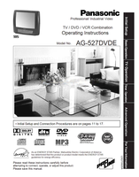 Panasonic AG-527DVDE (68 pages) TV Operating Manual