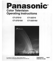 Panasonic 1-800-211 TQB2AA0331 0040T (36 pages) TV Operating Manual