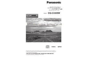 Panasonic CQ-C3305W (29 pages) TV Operating Manuals Panasonic CQ-C3305W (29 pages) TV Operating Manuals