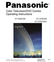 Panasonic CT-20DC50 CT-27DC50 CT-27DC50U TQB2AA0339-2 10417 (49 pages) TV Operating Manual