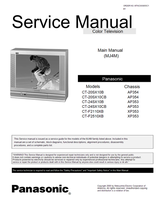Panasonic CT-20SX10B CT-20SX10CB CT-24SX10B CT-24SX10CB CT-F2110XB (60 pages) TV Service Manual