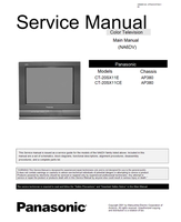 Panasonic NA6DV CT-20SX11E CT-20SX11CE MTNC010735C1 AP380 (46 pages) TV Service Manual