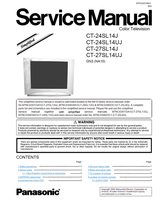 Panasonic MTNC030623C1 CT-24SL14J CT-24SL14UJ CT-27SL14J CT-27SL14UJ (52 pages) TV Service Manual