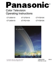 Panasonic CT-20SX10 CT-24SX10 1-800-211-PANA CT-27SX10 CT-F2110X (42 pages) TV Operating Manual