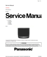 Panasonic MTNC030623C1 CT-25L8G CT-25L8UG CT-20L8G CT-20G8G CT-20G8SG (20 pages) TV Service Manual