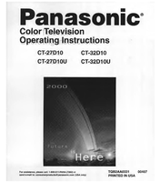 Panasonic CT-27D10 CT-32D10 CT-27D10U CT-32D10U TQB2AA0331 (36 pages) TV Operating Manuals Panasonic CT-27D10 CT-32D10 CT-27D10U CT-32D10U TQB2AA0331 (36 pages) TV Operating Manuals