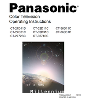 Panasonic CT-27D11D CT-27D31C CT-2772SC CT-32D11C CT-32D31C CT-3274SC (50 pages) TV Operating Manual