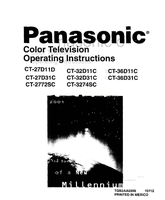 Panasonic CT-27D11 CT-27D31C CT-2772SC CT-32D31C CT-3274SC CT-36D11C (25 pages) TV Operating Manual