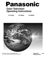 Panasonic CT27D32 (80 pages) TV Operating Manual