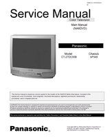 Panasonic NA6DVD CT-27DC50B MTNC000522C1 AP349 (53 pages) TV Service Manual