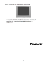 Panasonic MTNC030313A1 CT-27E13-1G CT-27E13-1UG CT-32E13-1G CT-32E13 (146 pages) TV Service Manual