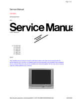 Panasonic MTNC030731A1 CT-27E13G CT-27E33G CT-32E13G CT-32E33G (28 pages) TV Service Manual