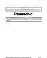 Panasonic MTNC030731A1 CT-27E13G CT-27E33G CT-32E13G CT-32E33G (28 pages) TV Service Manual