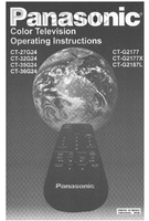 Panasonic CT-27G24 CT-32G24 Cl-G2177X CT-35G24 CT-G2187L CT-G2177 (32 pages) TV Operating Manual