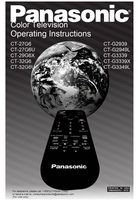 Panasonic CT-27G6 CT-27G6U CT-29G6X CT-32G6 CT-32G6U CT-G2939 (32 pages) TV Operating Manual