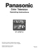 Panasonic CT27SF14 (28 pages) TV Operating Manual
