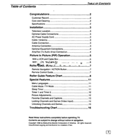 Panasonic CT27SF25 (36 pages) TV Operating Manual