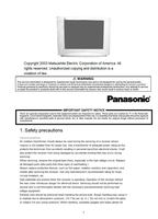 Panasonic MTNC030943A1 CT-27SL13MG CT-27SL13MUG CT-27SL33MG 27SL33MUG (149 pages) TV Service Manual