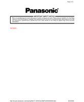 Panasonic MTNC040521A1 CT-30WX54J CT-30WX54UJ CT-30WC14J CT-30WC14UJ (32 pages) TV Service Manual
