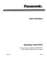 Panasonic TQB2A0726 (44 pages) TV Operating Manual