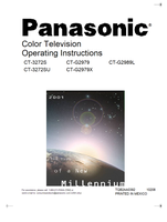 Panasonic CT-3272S CT-3272SU CT-G2979 CT-G2979X CT-G2989L TQB2AA0392 (38 pages) TV Operating Manual