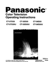 Panasonic CT-27D20 CT-32D20 CT-36D20 CT-27D20U CT-32D20U CT-36D20U (21 pages) TV Operating Manuals