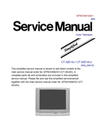 Panasonic MTNC040103A1 CT-32E14J CT-32E14UJ (138 pages) TV Service Manual