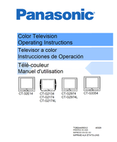 Panasonic CT-32E14 CT-G2134 CT-G2174 CT-G2174L CT-G2974 CT-G2974L (80 pages) TV Operating Manual