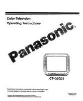 Panasonic CT-32G31 TQB2AA0019-1 (44 pages) TV Operating Manual