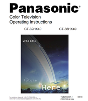 Panasonic CT-32HX40 CT-36HX40 TQB2AA0337-1 00619 (54 pages) TV Operating Manuals Panasonic CT-32HX40 CT-36HX40 TQB2AA0337-1 00619 (54 pages) TV Operating Manuals