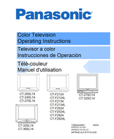 Panasonic CT-20SL14 CT-24SL14 CT-27SL14 CT-32SL14 CT-36SL14 CT-F2124 (80 pages) TV Operating Manual