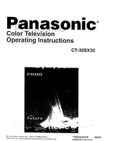 Panasonic CT-32SX30 211-PANA TQB2AA0338 00905 (27 pages) TV Operating Manual