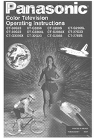 Panasonic CT-36G23 CT-G3356 CT-32695 CT-G2966L CT-35G23 CT-G3366L (32 pages) TV Operating Manual
