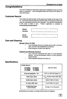 Panasonic CT-36G23 CT-G3356 CT-32695 CT-G2966L CT-35G23 CT-G3366L (32 pages) TV Operating Manual