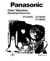 Panasonic CT-27G33 CT-32G33 CT-36G33 TQB2AA0260 80306 (18 pages) TV Operating Manual